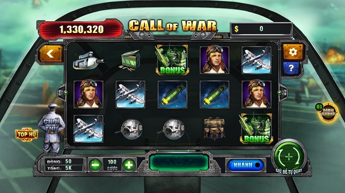 Giới thiệu nổ hũ Call of War Sin88